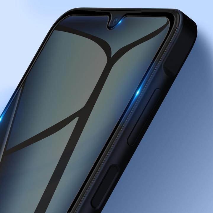 Image du produit Avizar Film pour verre ShieldGuard. Bordure Noir (1 pièce(s), Samsung Galaxy A15)