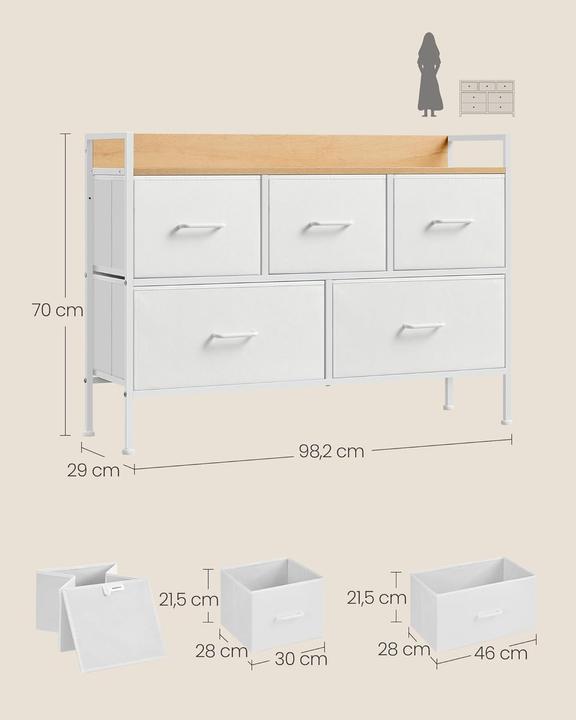 Image du produit Songmics Havanna (98 x 29 x 70 cm)