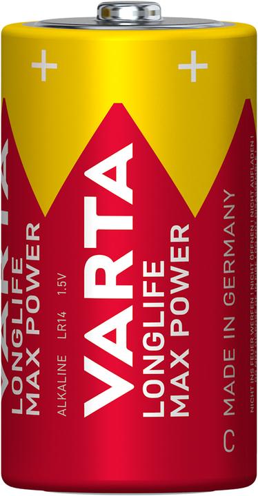 Actual product image Varta Longlife Max Power C 2er Bli (2 pcs., R14, C, 7800 mAh)