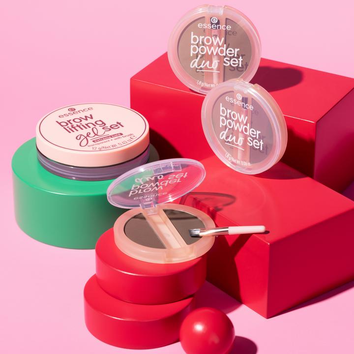 Actual product image essence brow powder duo set (MEDIUM)