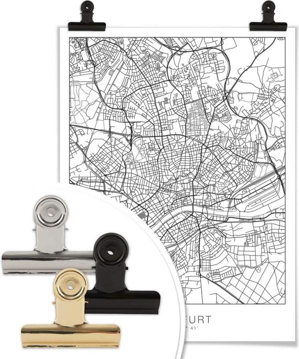 Immagine prodotto Trenddeko Mappa della città di Francoforte (40 x 50 cm)