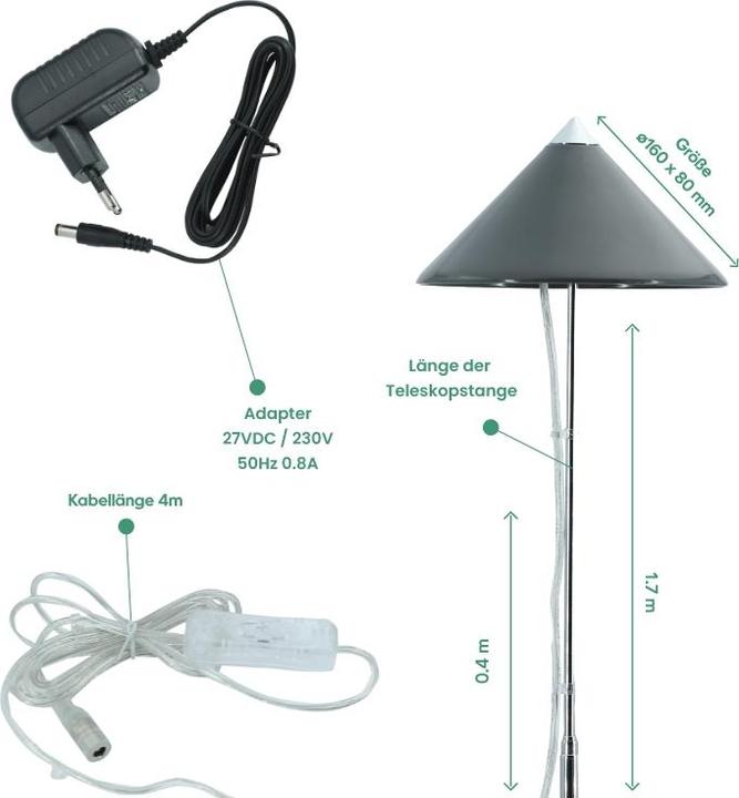 Produktbild Parus by Venso SUNLiTE XL 25 (LED, 230 V)