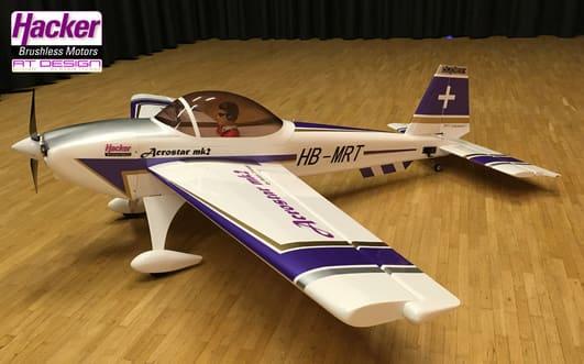 Produktbild Hacker RT ACROSTAR 1620 mm ARF weiss/violett (Motorflugzeug)