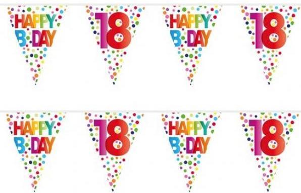 Produktbild Folat Wimpelkette Geburtstag 18