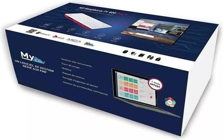 Produktbild HutoPi Starter Kit Raspberry Pi 400 Pro+ DE 4 GB, 128 GB SD