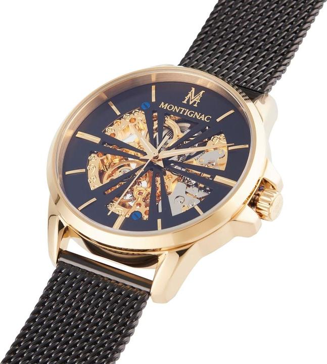 Produktbild Montignac Automatische Uhr Round (Skeleton-Uhr, 42 mm)
