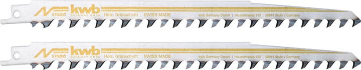 Image du produit kwb Jeu de lames de scie sabre Bois Vert 240 mm SB 2 pces