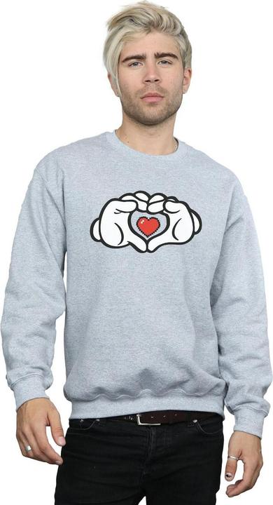 Immagine prodotto Disney Mickey Mouse Heart Hands Felpa Uomo (M)
