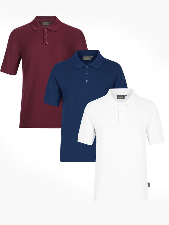 Produktbild Switcher 3-er-Pack Premium Piqué Bio Poloshirt John (M)