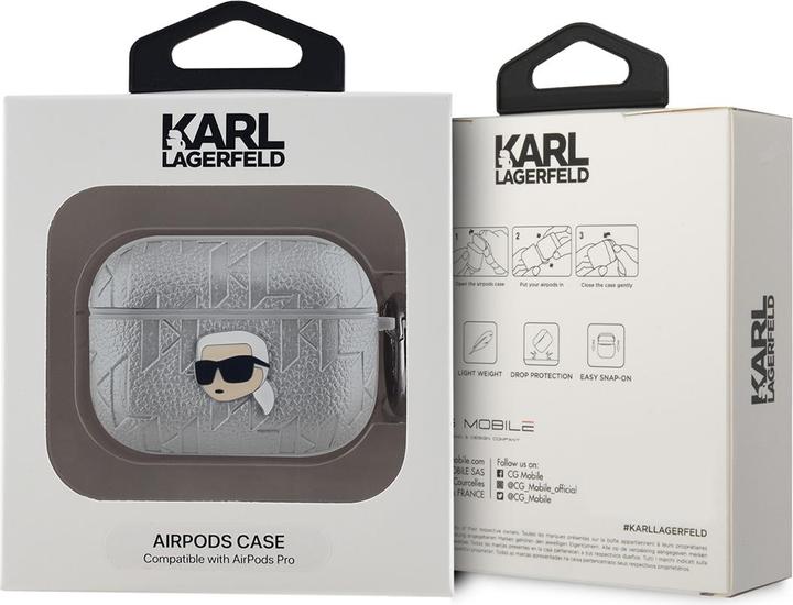 Produktbild Karl Lagerfeld AirPods Pro PU Embossed Karl Head Case (Kopfhörer Hülle)