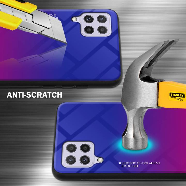 Image du produit Cadorabo TPU 2 couleurs Housse en verre (Samsung Galaxy M22, Samsung Galaxy A22, Samsung Galaxy A32)