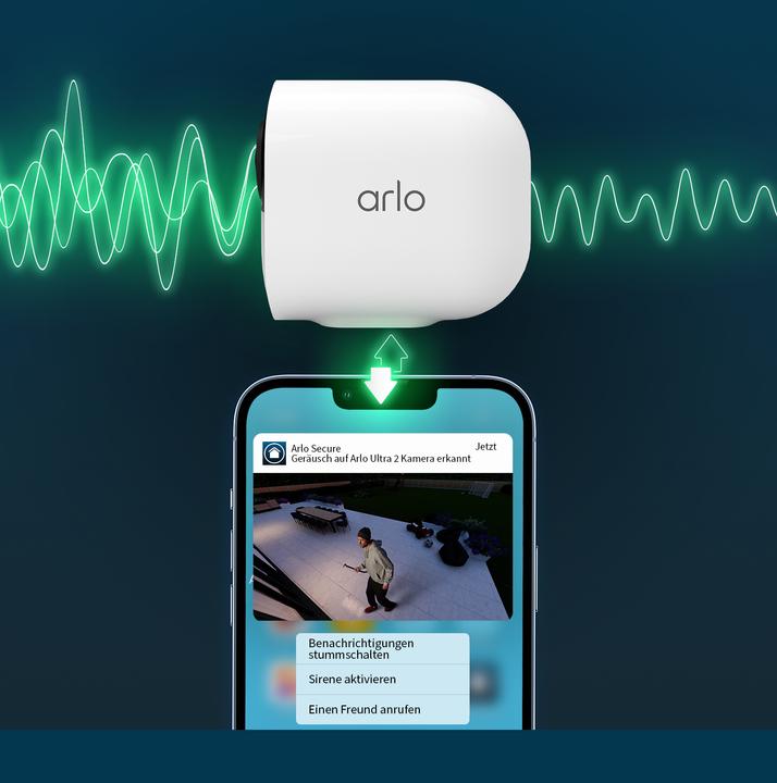 Produktbild Arlo Ultra 2 Spotlight Kamera, 2er Set (3840 x 2160 Pixels)