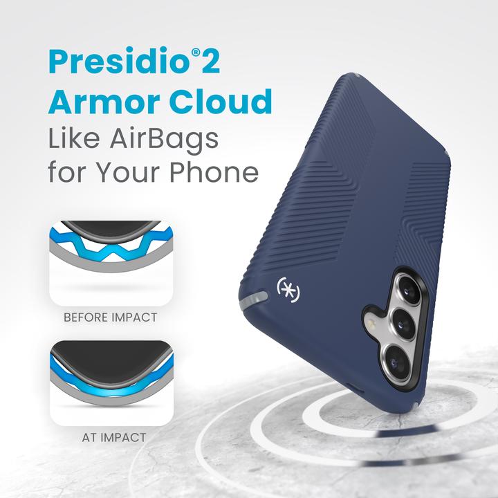Immagine prodotto speck Presidio2 Grip - Samsung Galaxy S24+ Hülle (Küstenblau / Staubgrau) (Samsung Galaxy S24+)