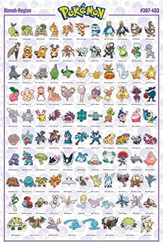 Produktbild GB Eye Pokemon Poster Sinnoh Pokemon English (91.5x61)