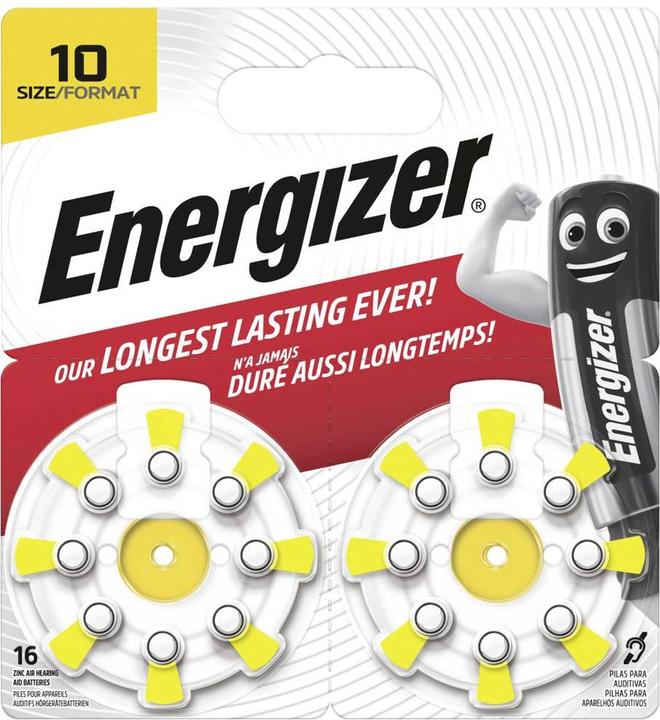 Produktbild Energizer Knopfzelle ZA 10 1.45 V 16 St. Zink-Luft ENR EZ Turn & Lock (10) (10 Stk., 10, 83 mAh)