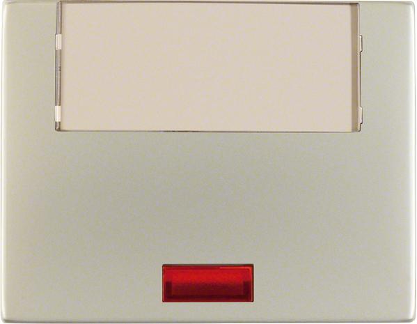 Image du produit Berker Hager K5 - bouton avec objectif Porta Rotulo grand inox