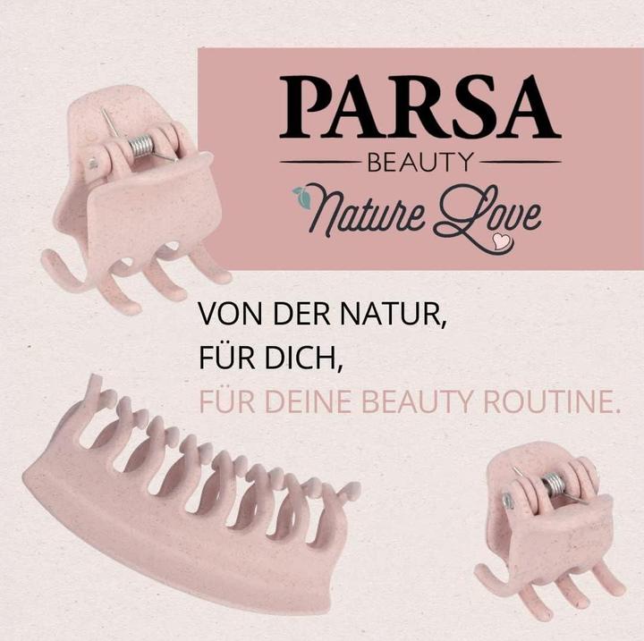 Produktbild Parsa Beauty PARSA Nature Love Haarklammer, rosa Gross, 6 Stk., aus Weizenstroh (6 Stk.)