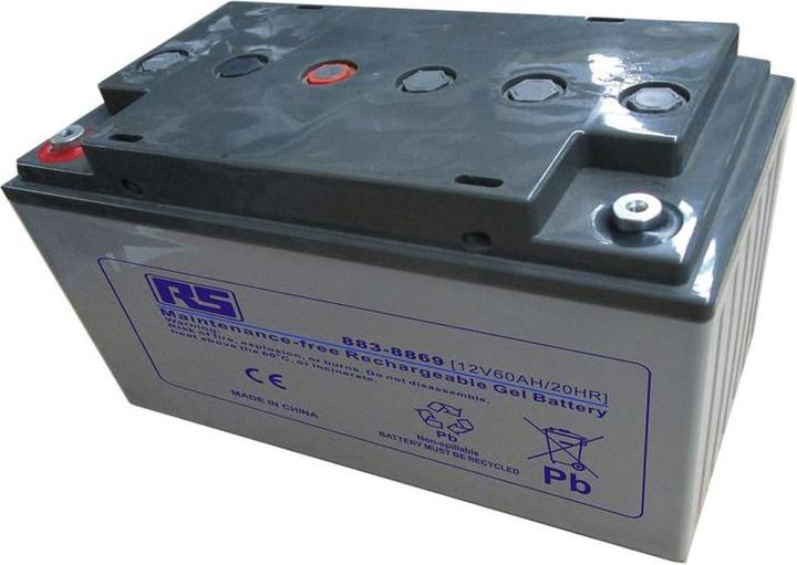 Rs Pro Batteria al piombo gel 12v 60Ah (12 V, 60000 mAh)