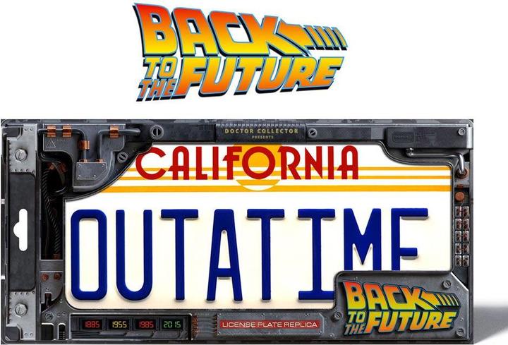 Image du produit Doctor Collector Retour vers le futur: "Outatime" DeLorean Plaque d'immatriculation 1/1 (33 x 16 cm)