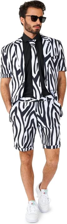 Actual product image OppoSuits Shorts Suit Zazzy Zebra Anzug - Sommer Kostüm (56)