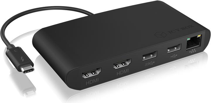 Icy Box IB-DK405-TB3 (USB-A, 5 Ports)