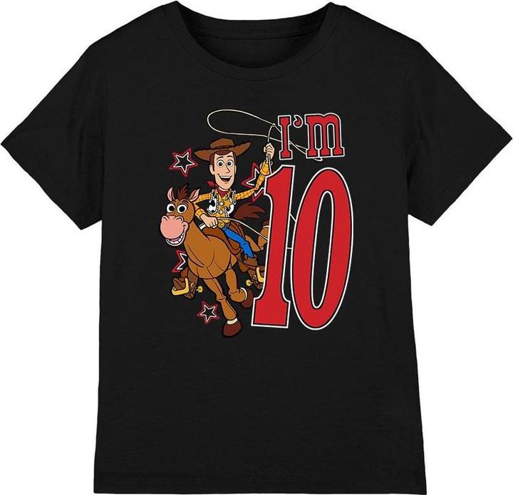 Actual product image Toy Story Childrens/Kids I'm 10 Woody Birthday T-Shirt (104)