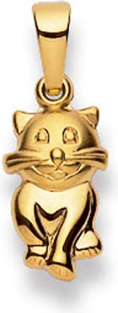 Produktbild Muau Pendant cat yellow gold 750, 19x14mm (750/18K Gelbgold)