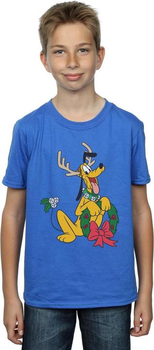 Actual product image Disney Boys Pluto Christmas Reindeer T-Shirt (128)