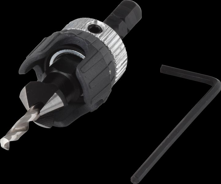 Produktbild wolfcraft Vorbohrer mit Senker und Tiefenstopp, Ø 4–5 mm (3.2 mm, 12 mm)
