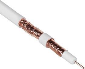 Actual product image Maclean MCTV-471 MCTV-471 Cable coaxial kabelis RG6 50M 1.02CU+4.8FPE+CU/P+32*0.12CU+6.8PVC (Antenna cable)
