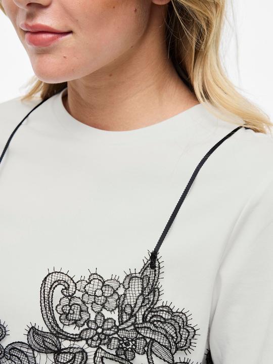 Produktbild Vila VIRADA Spitzenverziertes T-Shirt (L)
