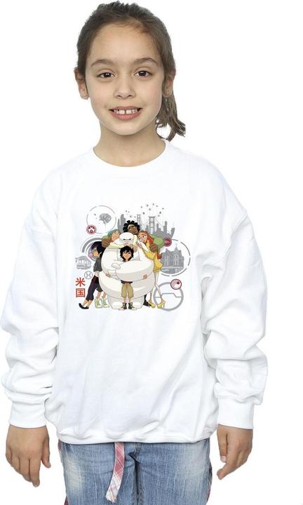 Immagine prodotto Disney Big Hero 6 Baymax Group Hug Felpa Ragazze (116)