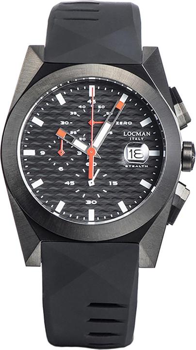 Immagine prodotto Locman Orologio da uomo Stealth Chrono Nero PVD Ref. 0812 (Cronografo, 41 mm)
