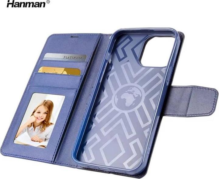 Produktbild Hanman Apple iPhone 11 Pro - Mill Flip Case mit 3 Kartenfächern, dunkelblau (Apple iPhone 11 Pro)
