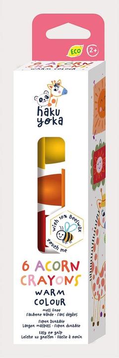 Productafbeelding Haku Yoka Eikel waskrijt (Eikel geel-rood, 6 x)