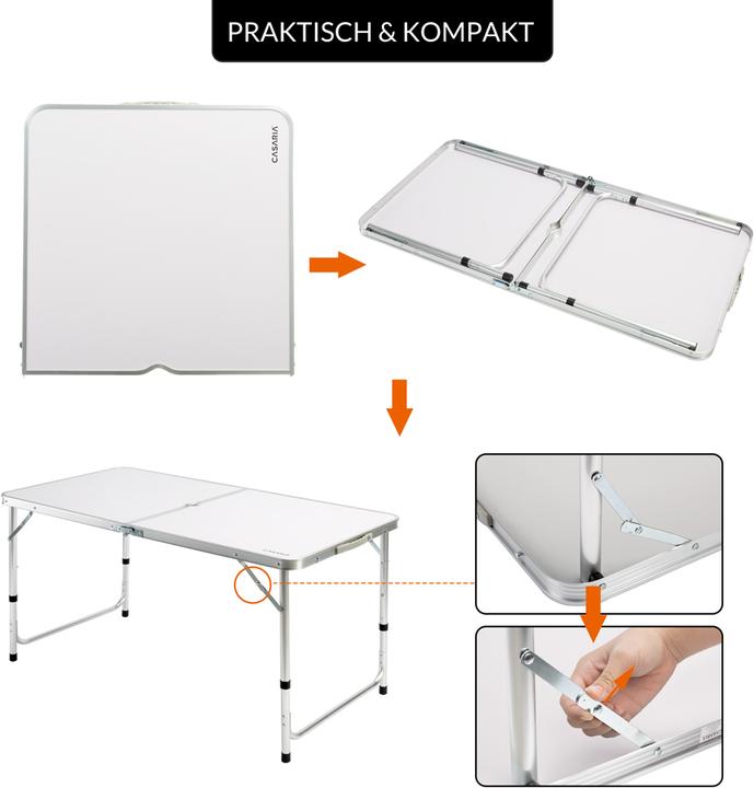 Image du produit Casaria Table de camping Table pliante