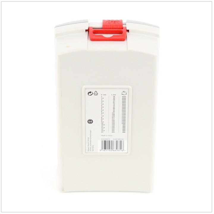 Produktbild Bosch Professional Zubehör PRO Metal HSS-G Spiralbohrer-Set, 25-tlg. (6 mm, 12 mm, 1 mm, 6.5 mm, 5.5 mm, 10 mm, 10.5 mm, 12.5 mm, 1.5 mm, 7 mm, 11 mm, 3 mm, 5 mm, 8.5 mm, 11.5 mm, 8 mm, 2.5 mm, 9 mm, 3.5 mm, 4.5 mm, 2 mm, 7.5 mm, 13 mm, 9.5 mm, 4 mm)