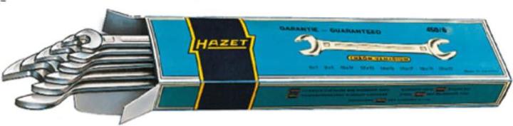 Image du produit HAZET Jeu de clés à fourche double 450N/12 ∙ Profil à 6 pans extérieurs ∙ 6 x 7 - 27 x 32 ∙ Nombre …