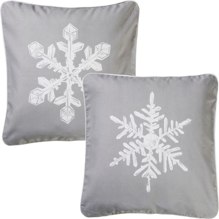 Actual product image Erwin Müller Cushion Cover "Snowflake" Set of 2 (40x40 cm)