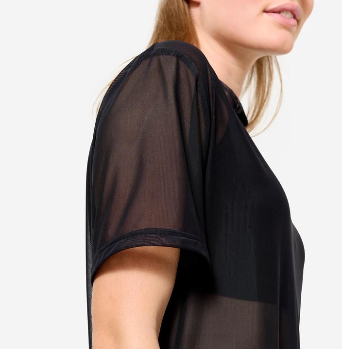 Actual product image Domyos T-Shirt Damen Netz locker - schwarz (S)