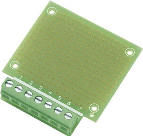 Immagine prodotto Tru Components SU529016 Scheda sperimentale Epossidica (L x P) 53,8 mm x 49,9 mm Distanza tra le griglie 2,54 mm (Circuito stampato)