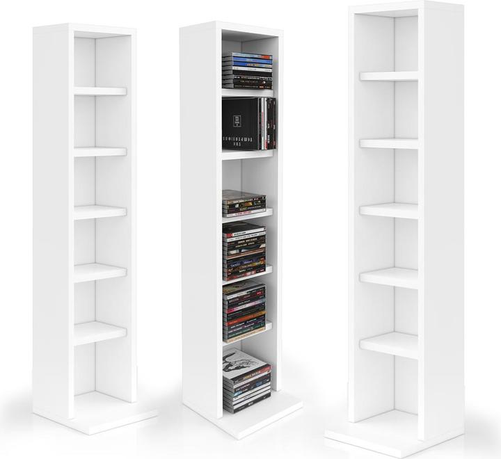 Actual product image Vicco CD-Regal (21 x 20 x 92 cm)
