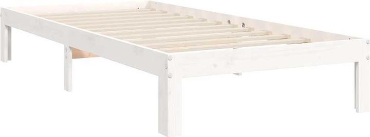Actual product image VidaXL Massivholzbett mit Kopfteil Weiss 3FT Single (90 x 190 cm)
