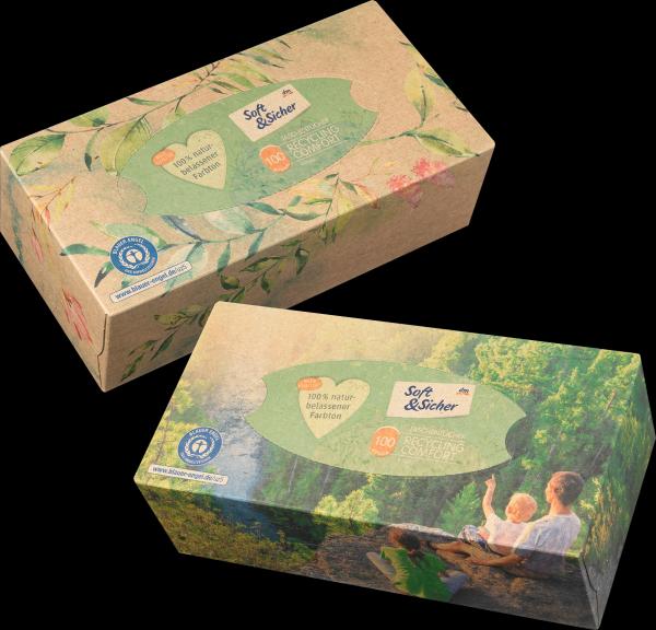 Image du produit dm Soft&Sicher Boîte de mouchoirs recyclés