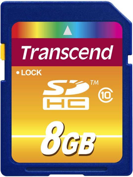 Actual product image Transcend SDHC 200x (8 GB, SDHC, U1, UHS-I)