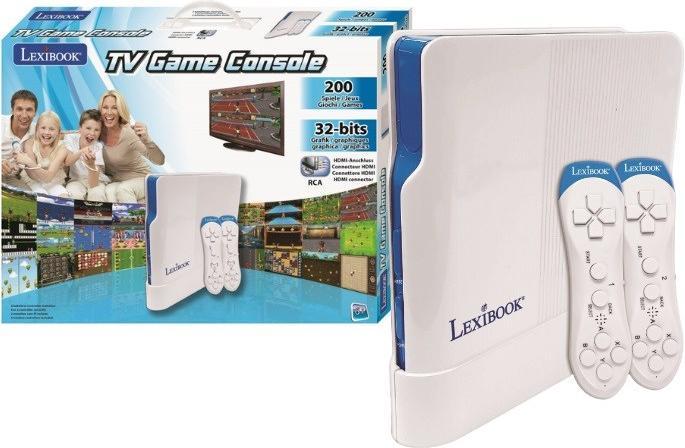 Actual product image Lexibook HDMI TV Console Plug N" Play Motion - 2 wireless controllers 200 games (JG7430)