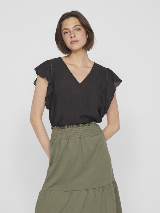 Actual product image Vila Ruched top with short sleeves (36)