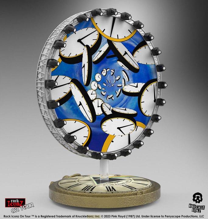 Actual product image Knucklebonz Pink Floyd Rock Iconz On Tour Statue Time Projection Screen (Dark Side of the Moon Tour) 25 cm