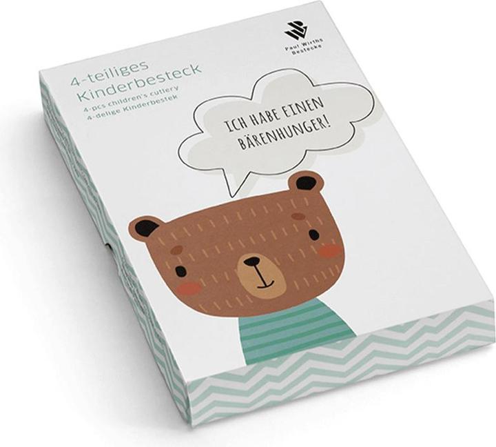 Produktbild Paul Wirths Bestecke AUGSBURGER FADEN Kinderbesteckset 4-teilig, hochglanzpoliert, für 1 Person