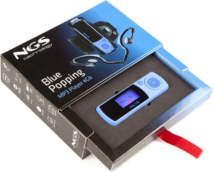 Produktbild NGS 4gb mp3 player. earhooks,neck strap & armband included (4 GB)
